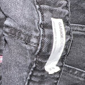 Garage Black Straight Leg Jeans